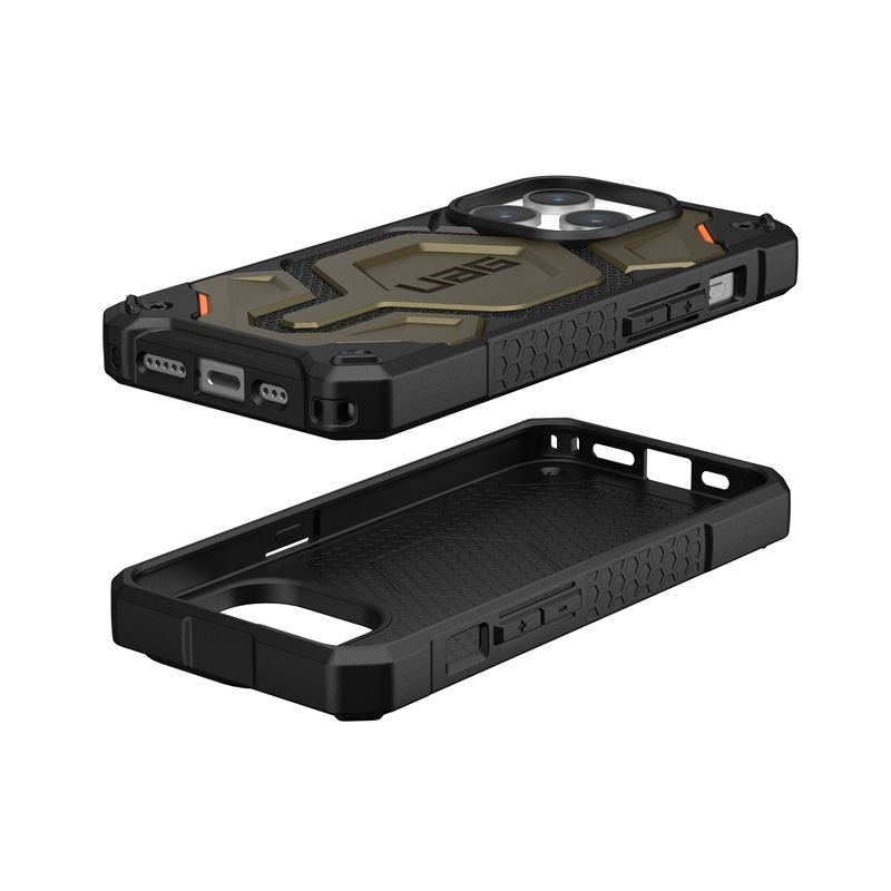 UAG iPhone 15 Pro Monarch Pro Kevlar Series Σκληρή Θήκη με MagSafe - Kevlar Element Green