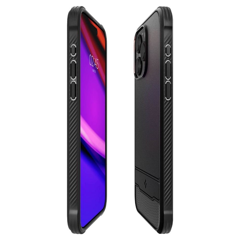 Spigen iPhone 15 Pro Max Rugged Armor Mag Θήκη TPU με MagSafe - Matte Black