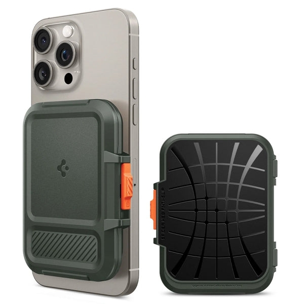 Spigen Lock Fit MagSafe Universal Magnetic Card Holder - Θήκη για Κάρτες - Military Green