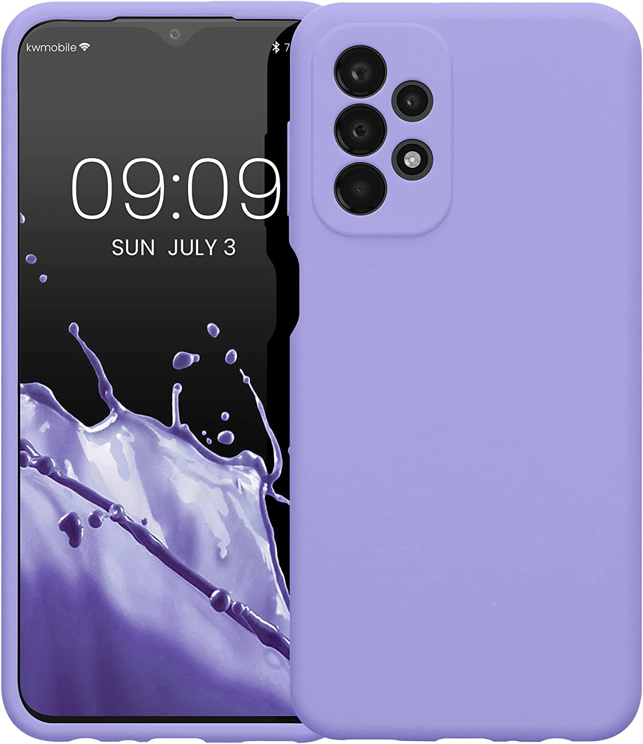 KW Samsung Galaxy A23 5G Θήκη Σιλικόνης Rubberized TPU - Lavender - 57829.108