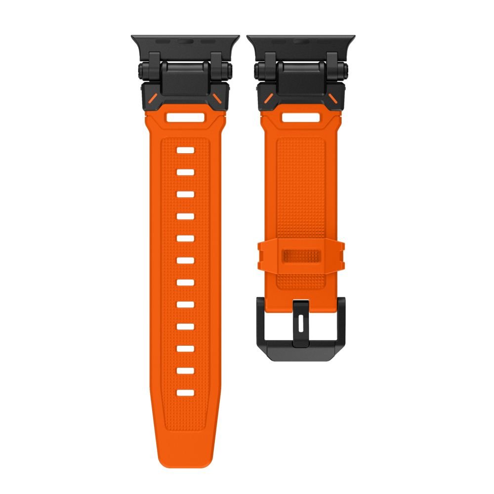 Tech - Protect Λουράκι Apple Watch 4/5/6/7/8/9/10/11 - SE (1/2/3) - ULTRA (1/2/3) - 44/45/46/49mm Delta Pro Λαστιχένιο - Orange / Black