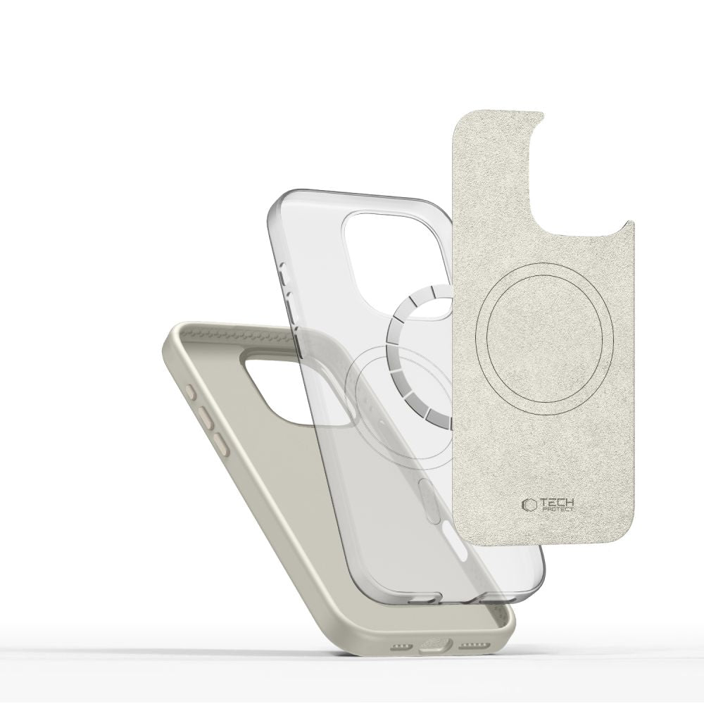 Tech - Protect iPhone 16 Pro Silicone Pure Θήκη Σιλικόνης TPU με MagSafe - Cosmic Latte