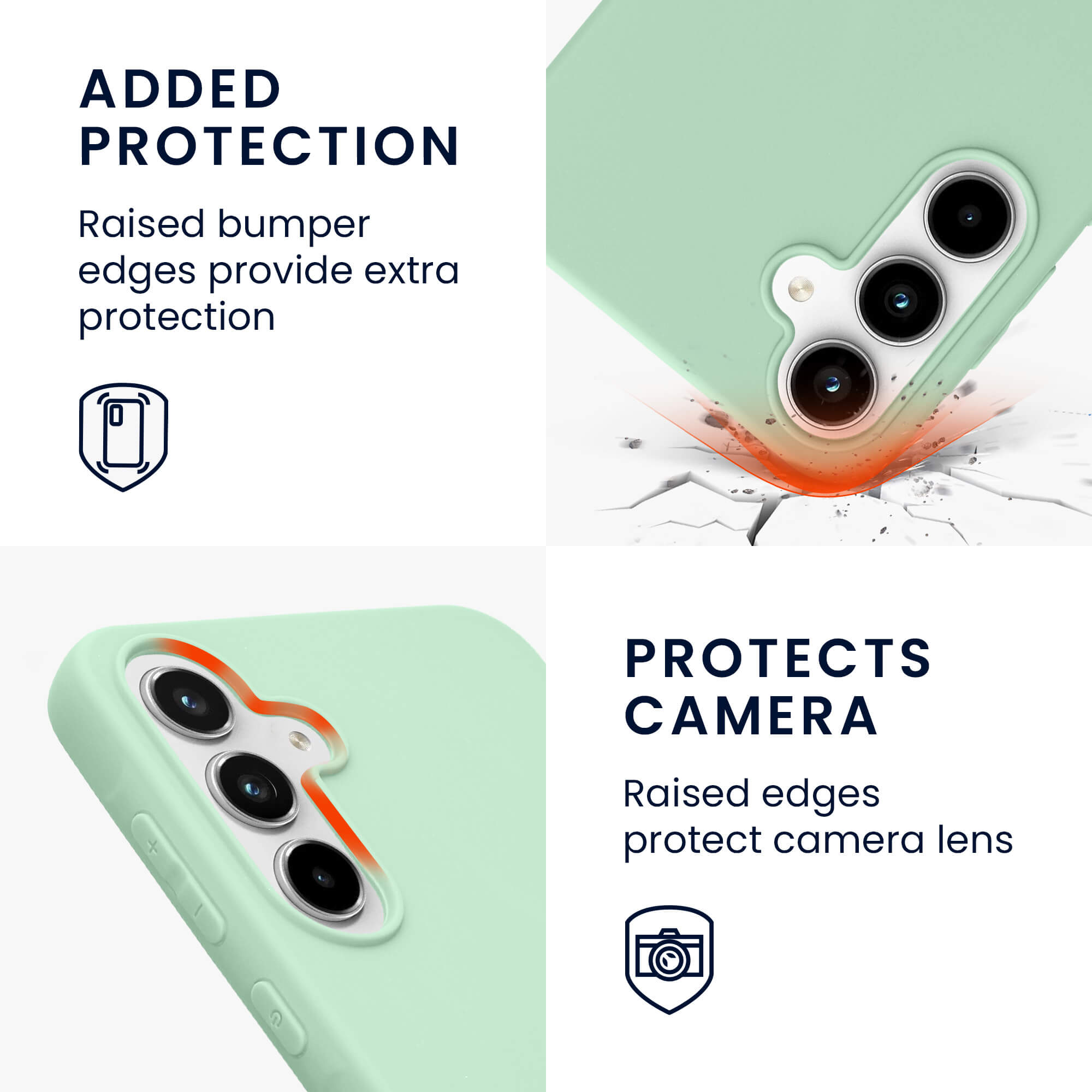 KW Samsung Galaxy A55 5G Λεπτή Θήκη Σιλικόνης TPU - Matte Mint Green