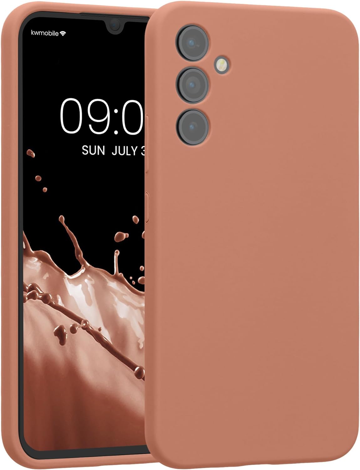 KW Samsung Galaxy A34 5G Θήκη Σιλικόνης Rubber TPU - Orange Clay - 60807.237