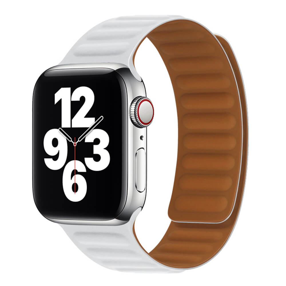 Techsuit Λουράκι Apple Watch 4/5/6/7/8/9/10/11 - SE (1/2/3) - ULTRA (1/2/3) - 44/45/46/49mm Watchband W035 Σιλικόνης - White
