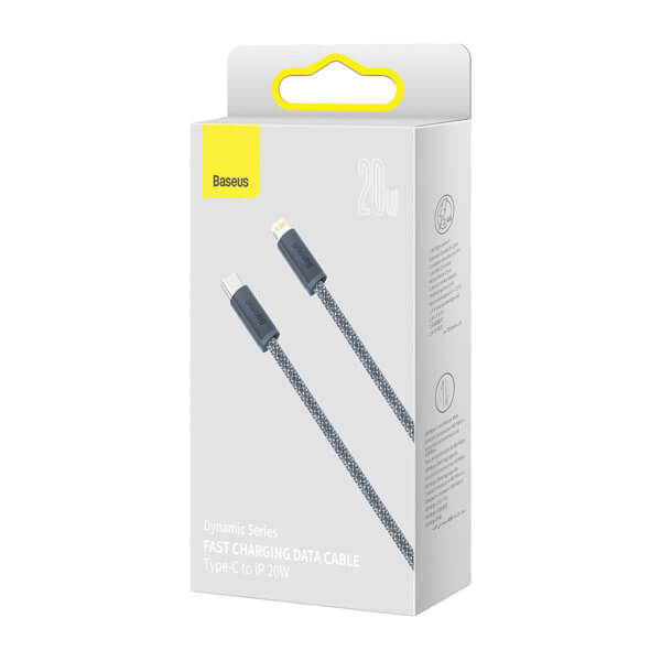 Baseus Dynamic Series 20W - Καλώδιο Δεδομένων και Φόρτισης Type - C to Lightning 1M - Grey - CALD000016
