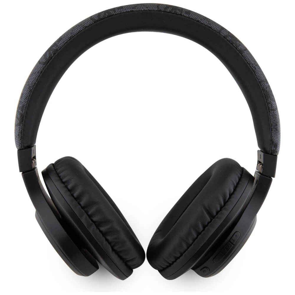 Guess Over - Ear 4G Leather Tone On Tone Script - Ασύρματα Bluetooth Ακουστικά - Black