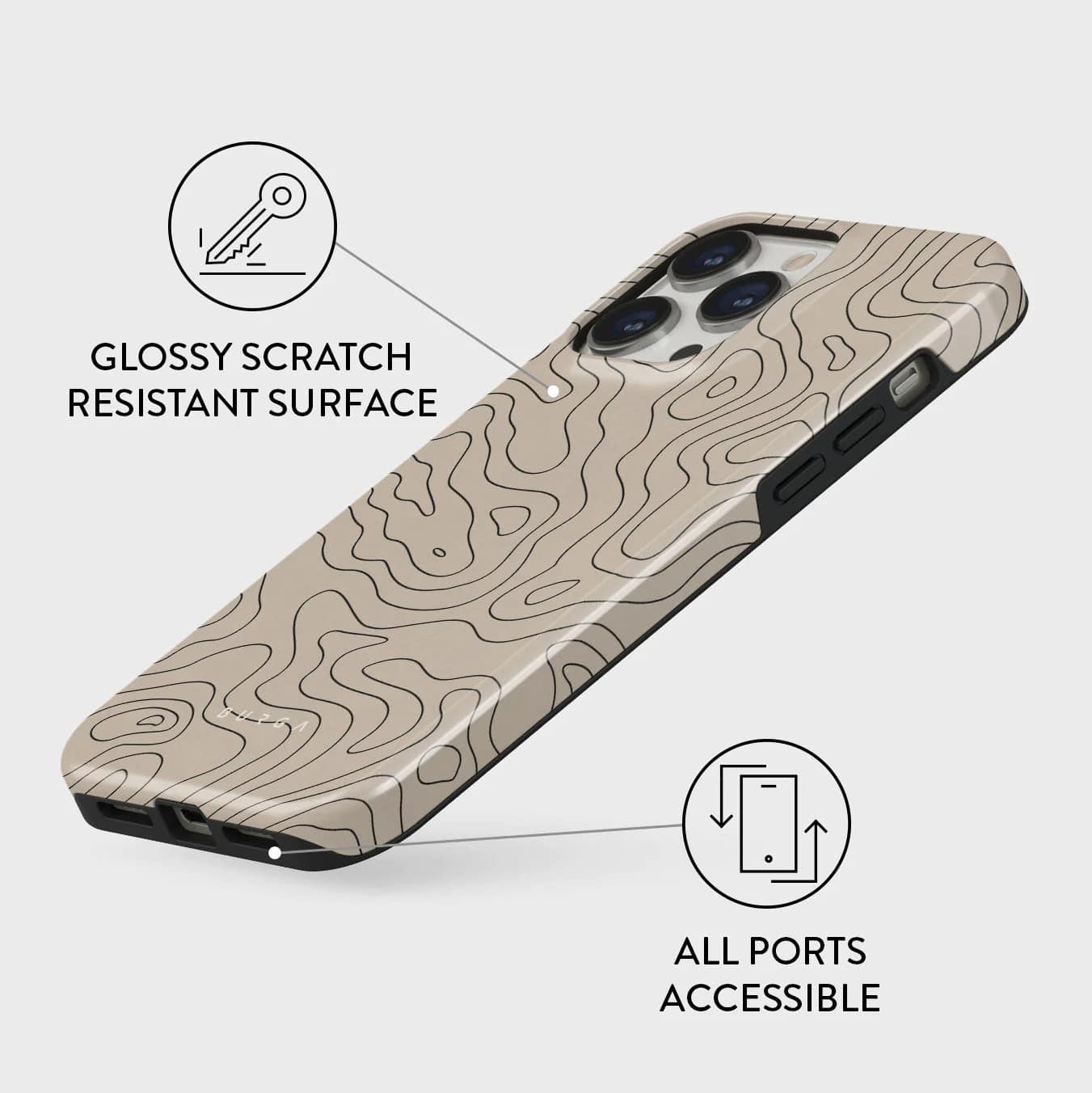 Burga iPhone 15 Pro Fashion Tough MagSafe Σκληρή Θήκη με MagSafe - Wild Terrain