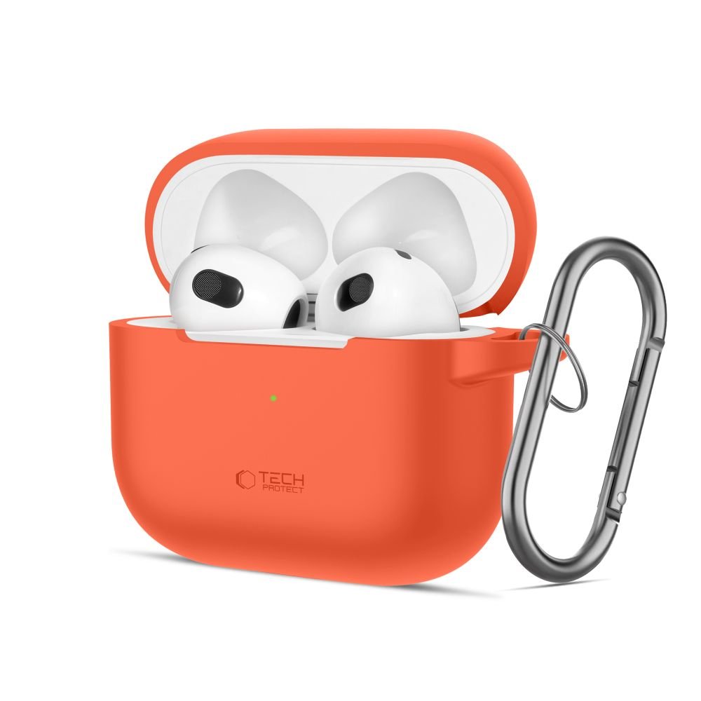 Tech - Protect AirPods 3 Θήκη Σιλικόνης - Silicone Hook - Neon Orange