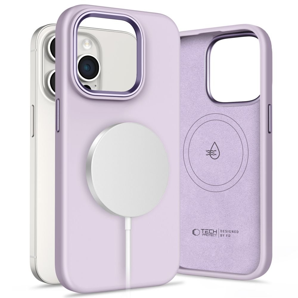 Tech - Protect iPhone 15 Pro Silicone Pure Θήκη Σιλικόνης TPU με MagSafe - Mauve