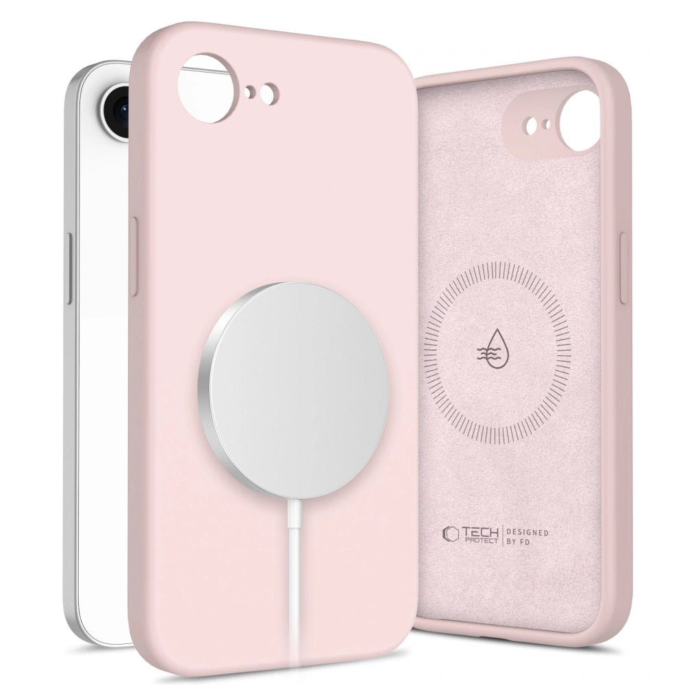 Tech - Protect iPhone 16e Liquid Silicone MagSafe Θήκη Σιλικόνης - Pink Pearl