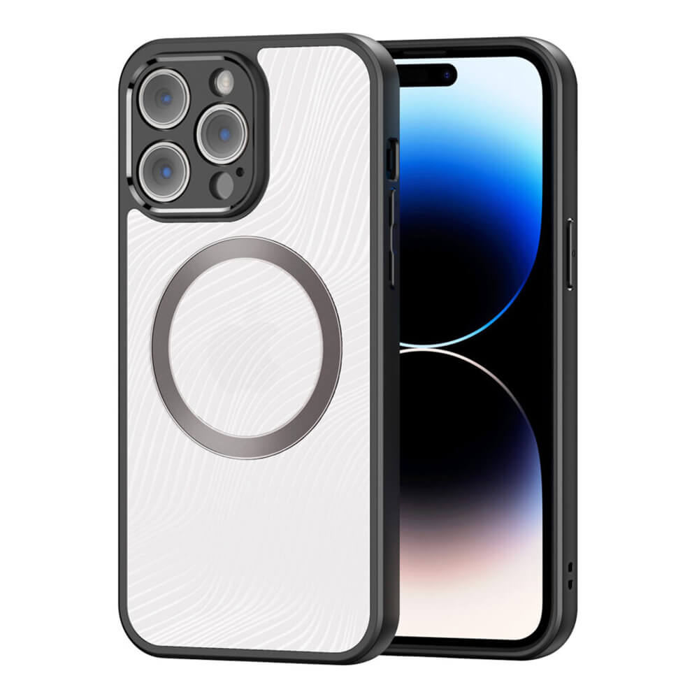 Dux Ducis iPhone 14 Pro Aimo MagSafe Σκληρή Θήκη με Πλαίσιο Σιλικόνης και MagSafe - Black