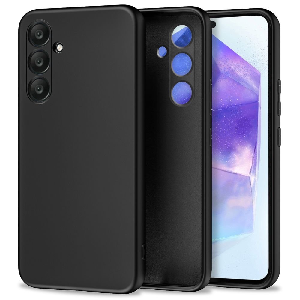 Tech - Protect Samsung Galaxy A55 5G Icon Θήκη Σιλικόνης Rubber TPU - Black