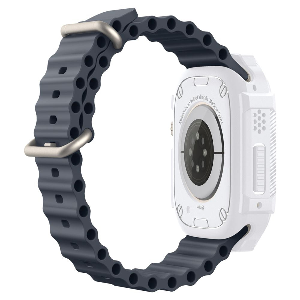 Spigen Θήκη Apple Watch Ultra (1/2/3) - 49mm Rugged Armor - White