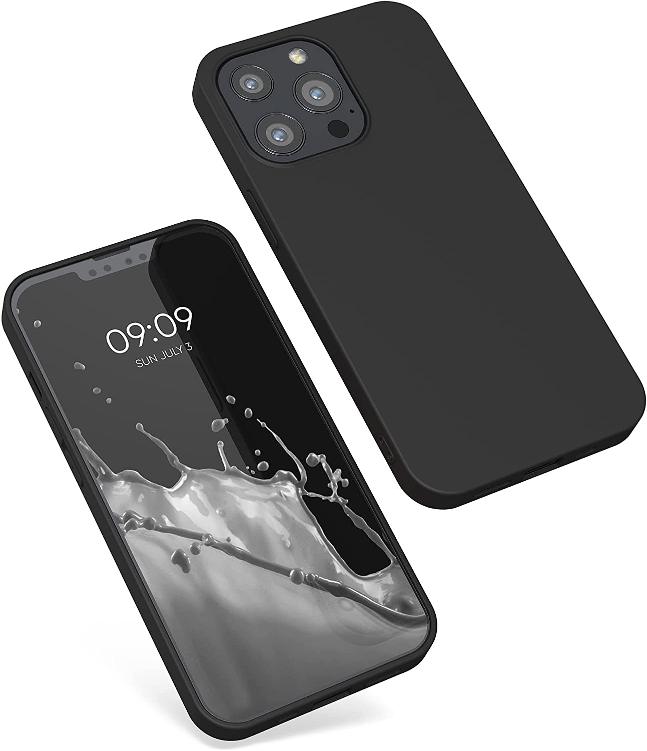 KW iPhone 13 Pro Θήκη Σιλικόνης TPU - Black Matte - 55958.47