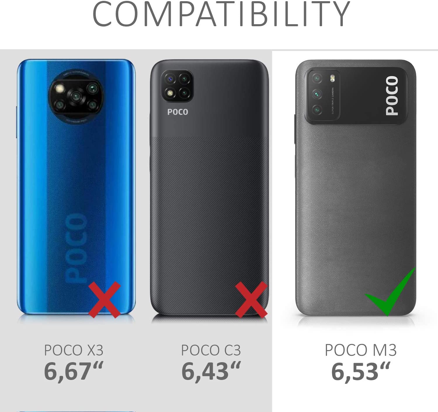 KW Xiaomi Poco M3 Θήκη Σιλικόνης TPU Design Two Colors - Pink / Blue / Διάφανη - 53975.01