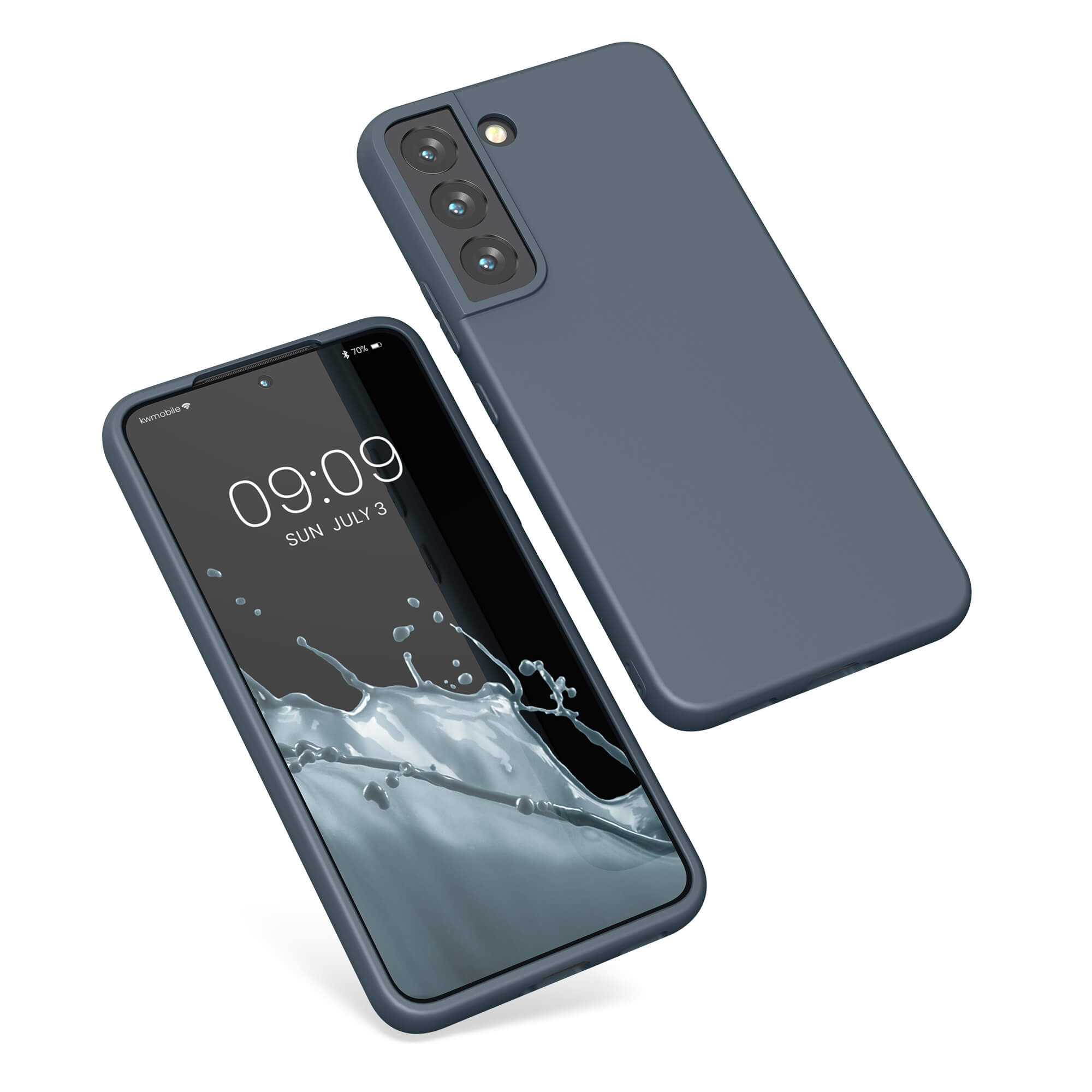 KW Samsung Galaxy S22 Θήκη Σιλικόνης TPU - Slate Grey - 56758.202