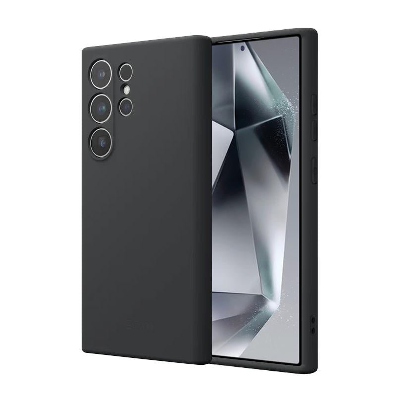 Crong Samsung Galaxy S24 Ultra Cover Θήκη Σιλικόνης - Black
