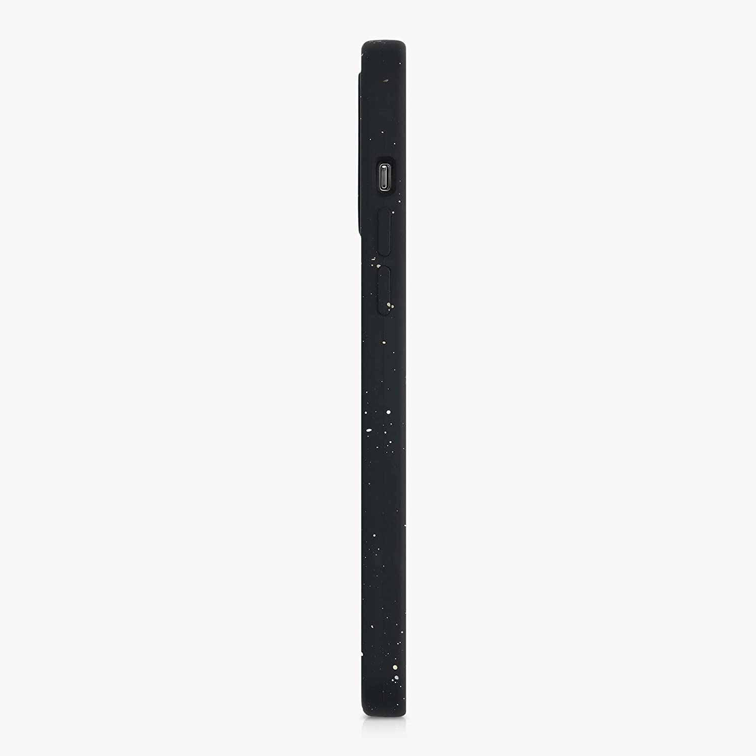 KW iPhone 13 Pro Max Θήκη Σιλικόνης Rubber TPU - Design Speckle - Black / White - 56884.01