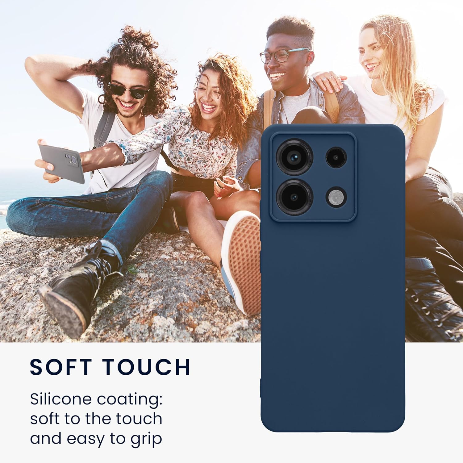 KW Xiaomi Redmi Note 13 Pro 5G / Poco X6 5G Θήκη Σιλικόνης TPU - Navy Blue