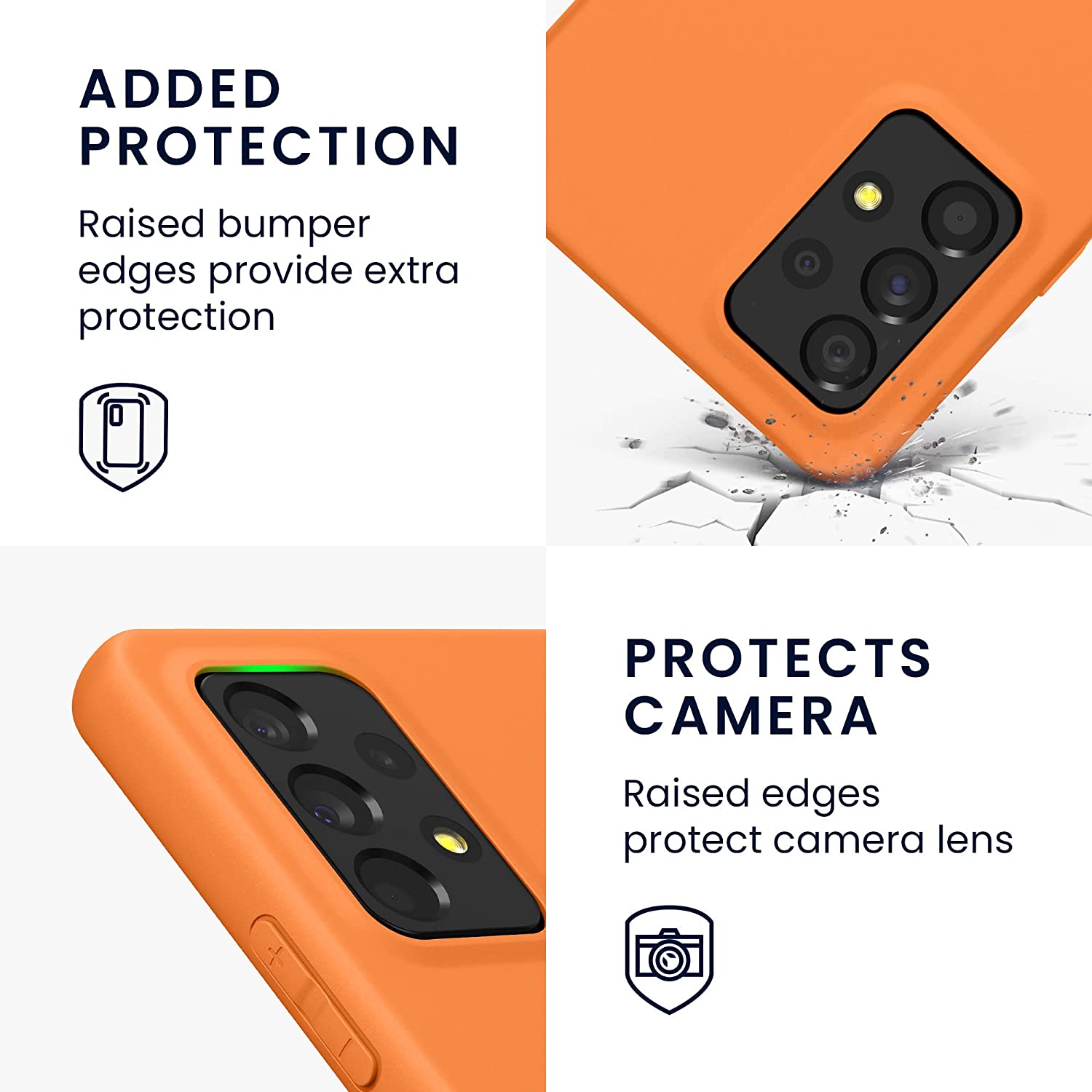 KW Samsung Galaxy A53 5G Θήκη Σιλικόνης TPU - Fruity Orange - 57808.150