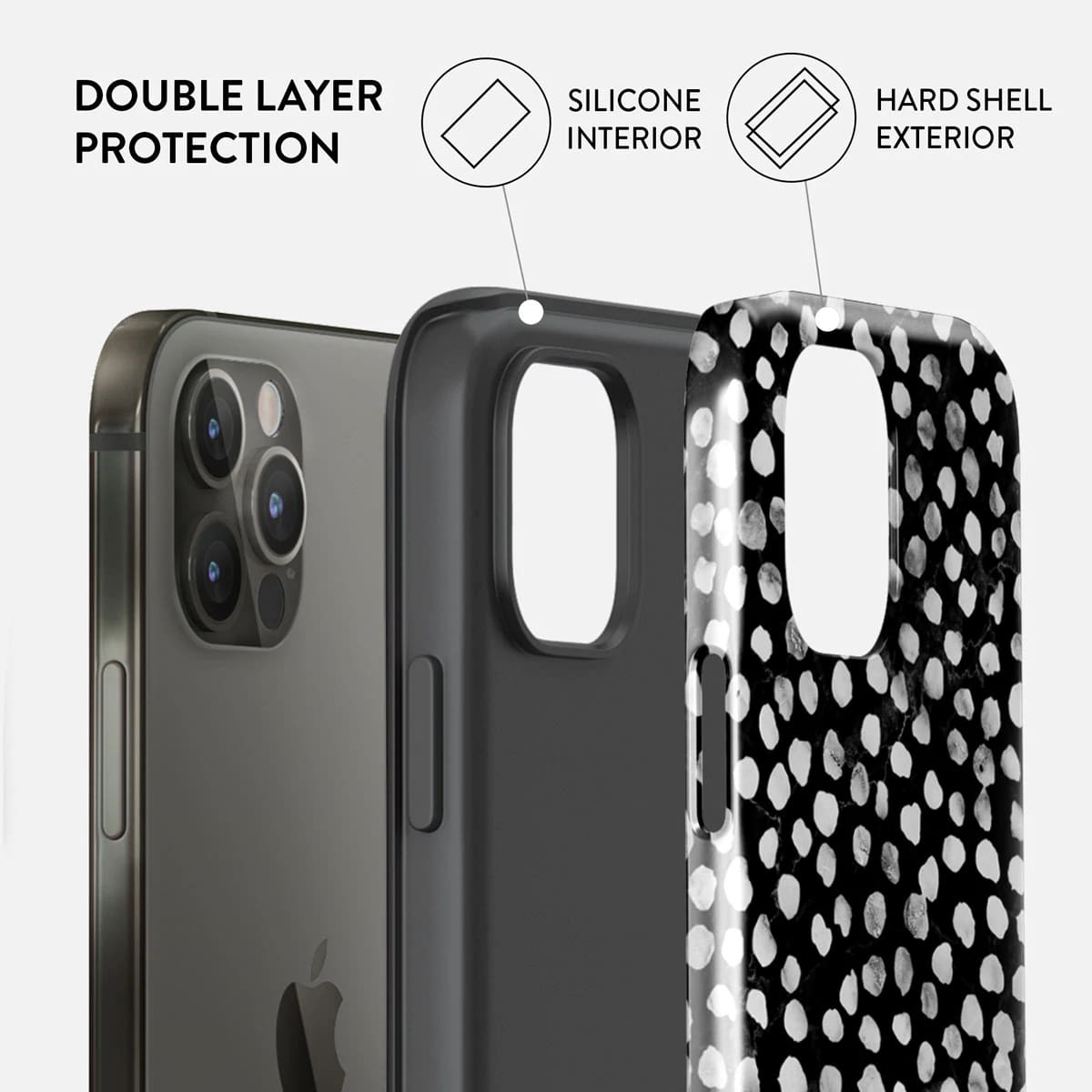 Burga iPhone 12 / 12 Pro Fashion Tough Σκληρή Θήκη - Night Sky