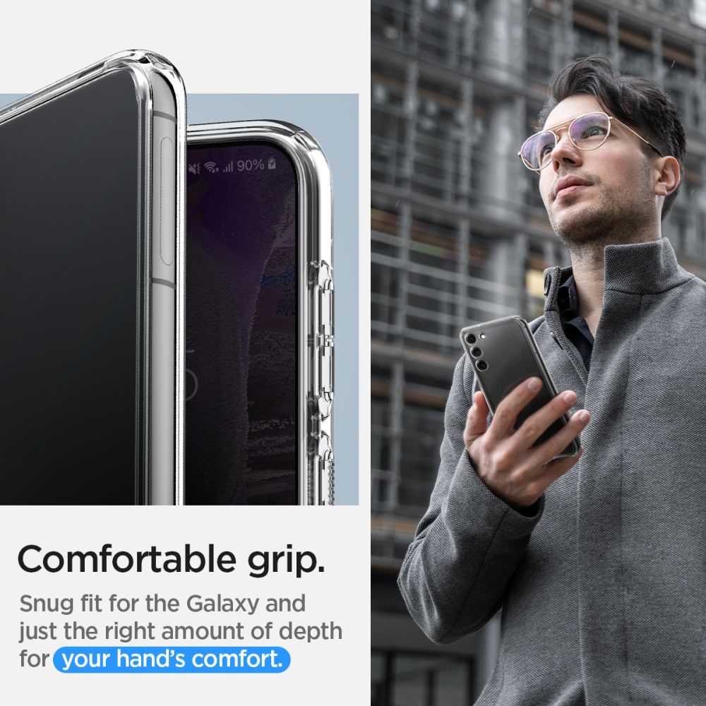 Spigen Samsung Galaxy S23 Σκληρή Θήκη με Πλαίσιο Σιλικόνης Ultra Hybrid - Crystal Clear