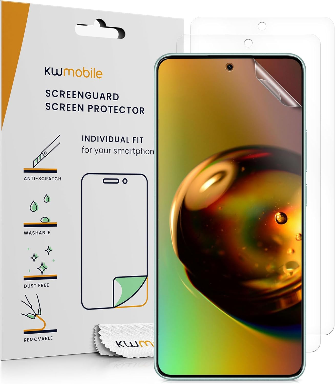 KW Xiaomi Redmi Note 14 5G - Σετ με 3 Μεμβράνες Προστασίας Οθόνης - Διάφανες