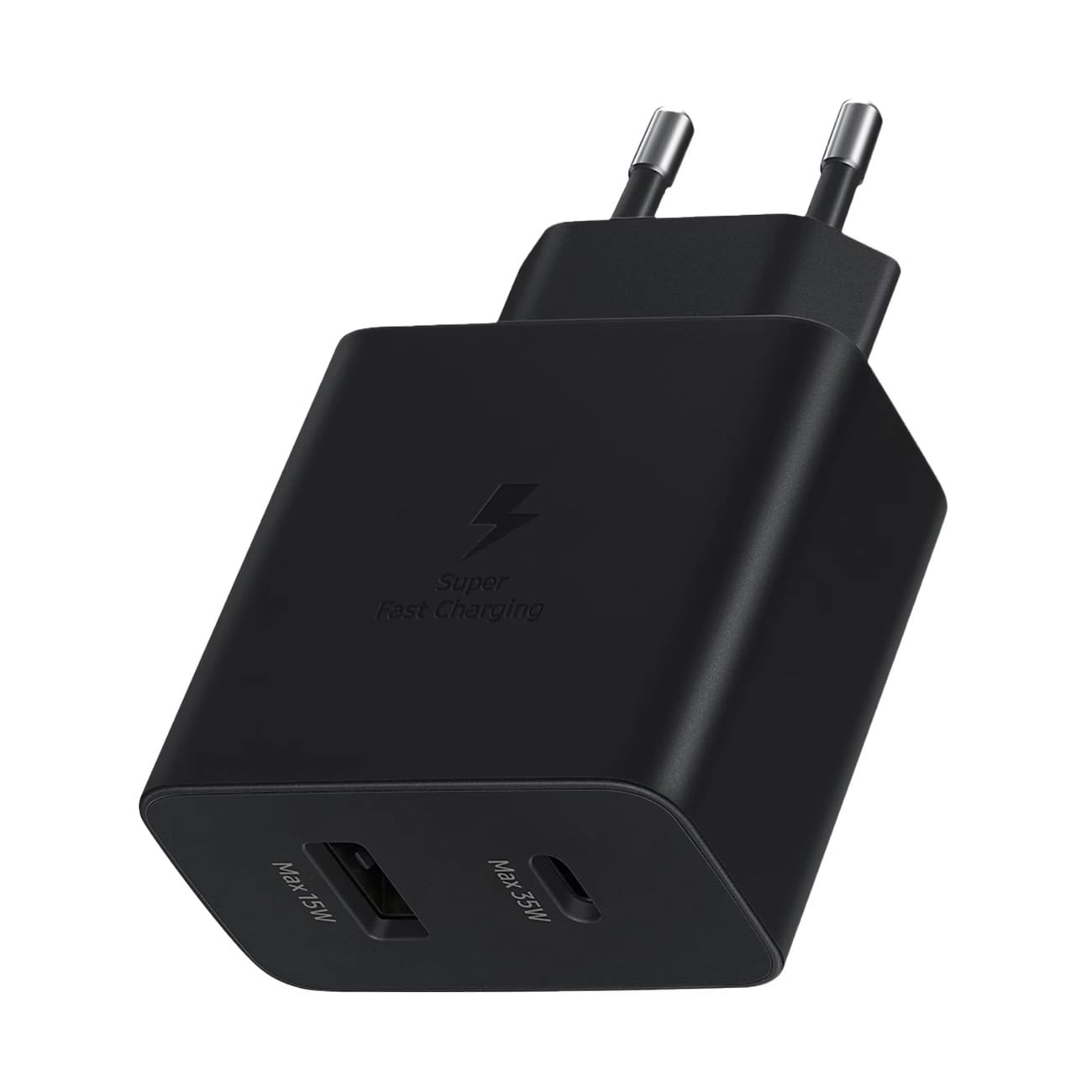 Samsung 35W Οικιακός Φορτιστής Γρήγορης Φόρτισης με 1 Θύρα USB και 1 Θύρα Type - C - Black - EP - TA220NBEGEU