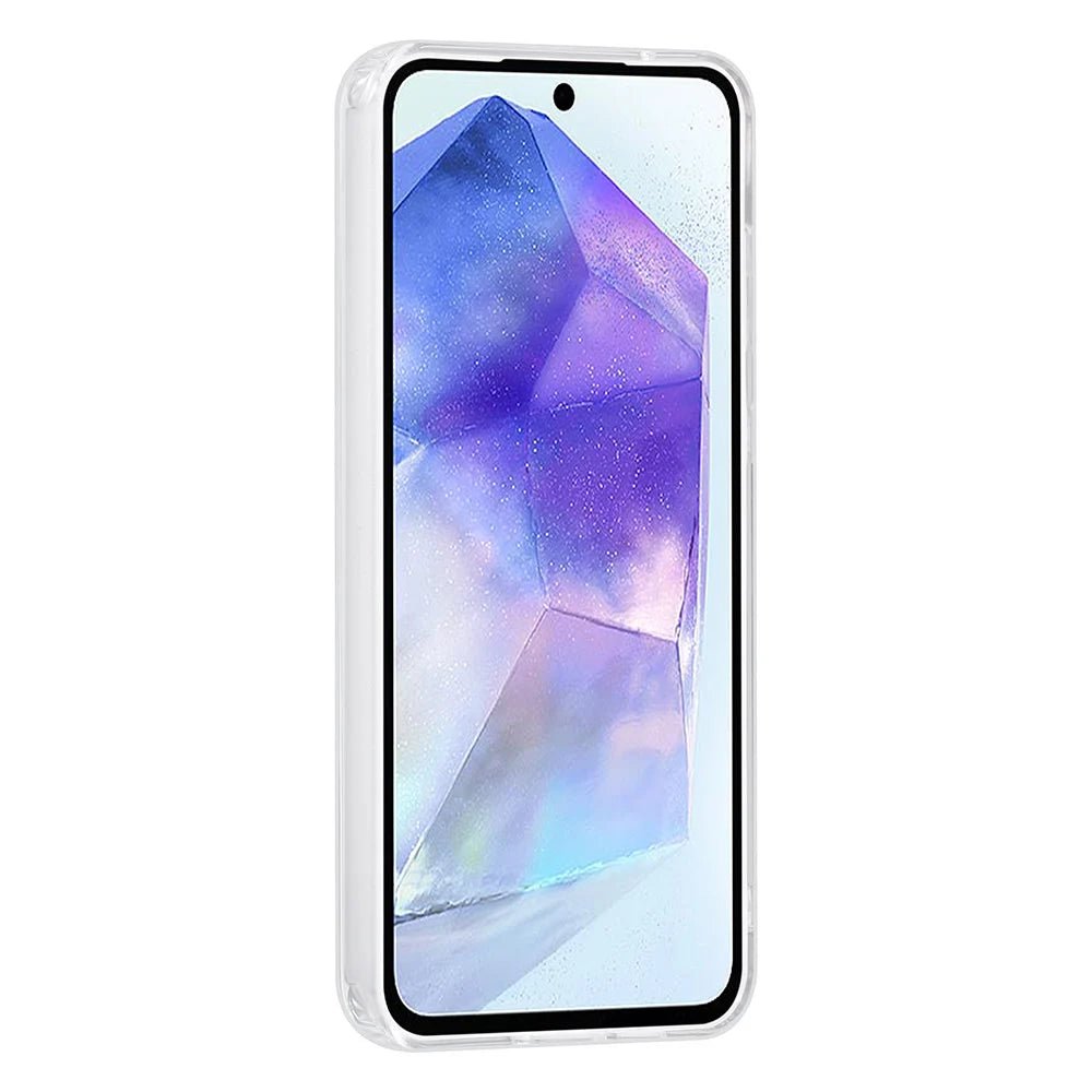 Tuniq Samsung Galaxy A55 5G - Σκληρή Θήκη με Πλαίσιο Σιλικόνης - Σχέδιο Μάρμαρο - Μαύρη