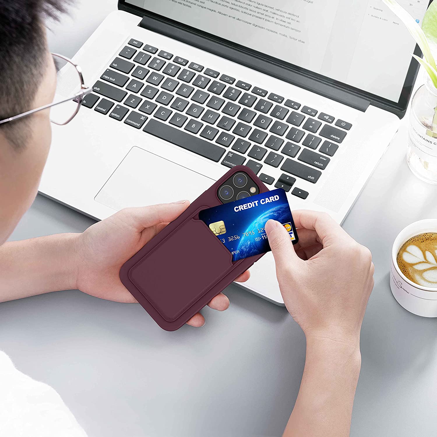 KW iPhone 12 / 12 Pro Θήκη Σιλικόνης TPU - Tawny Red - 55112.190