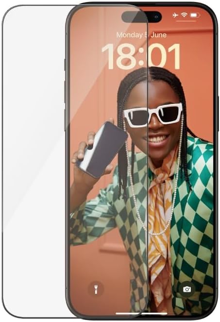 PanzerGlass iPhone 15 Pro Max Ultra - Wide Fit Easy Aligner Full Screen Αντιχαρακτικό Γυαλί Οθόνης - Black