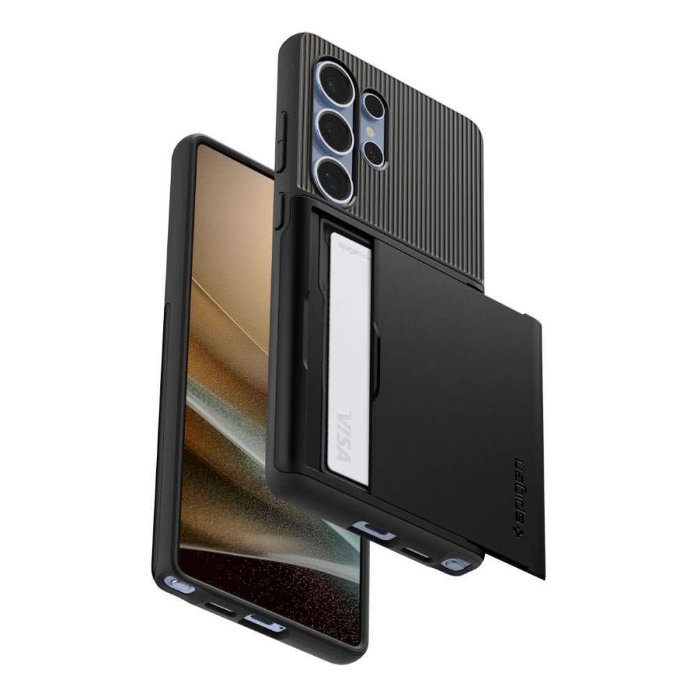 Spigen Samsung Galaxy S25 Ultra Slim Armor CS Σκληρή Θήκη με Υποδοχή για Κάρτα - Black