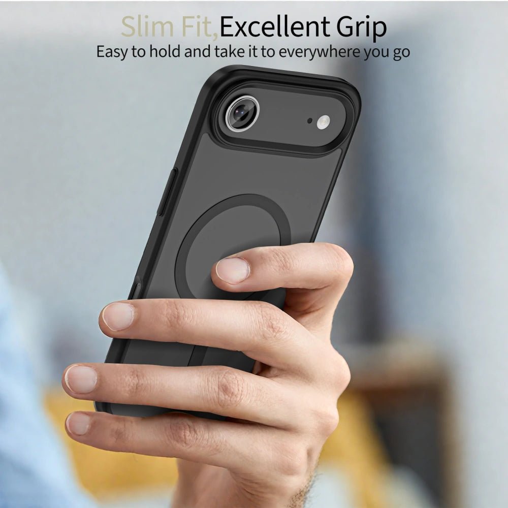 Tech - Protect iPhone Air MagMat - Σκληρή Θήκη με Πλαίσιο Σιλικόνης και MagSafe - Matte Black / Ημιδιάφανη