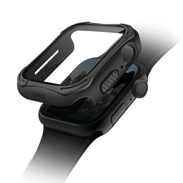 Uniq Θήκη Apple Watch 4 / 5 / 6 / SE / SE 2 40MM Torres με Αντιχαρακτικό γυαλί 9H - Midnight Black