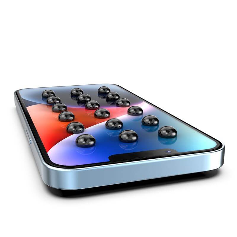 Mobile Origin iPhone 16e / 14 / 13 / 13 Pro Screen Guard 9H Αντιχαρακτικό Γυαλί Οθόνης με Πλαίσιο Τοποθέτησης - Clear