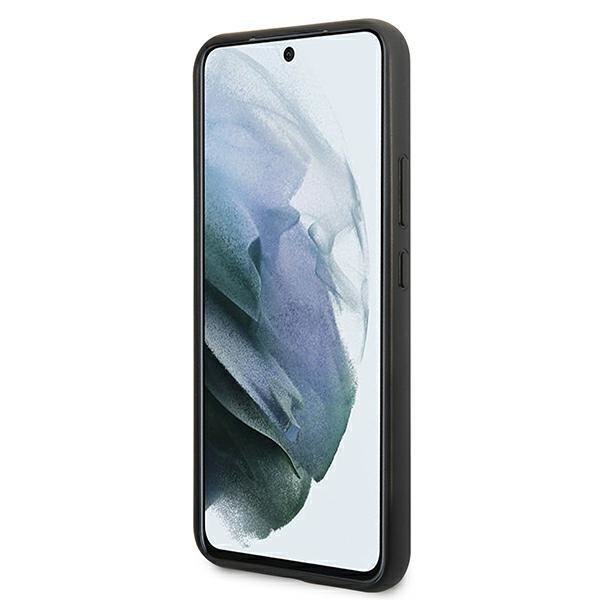Mercedes Samsung Galaxy S22 Plus Urban Line Σκληρή Θήκη με Επένδυση Γνήσιου Δέρματος - Black - MEHCS22MARMBK