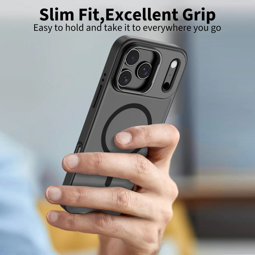 Tech - Protect iPhone 17 Pro Max - Magstand MagSafe - Σκληρή Θήκη με Πλαίσιο Σιλικόνης και Stand - Matte Black / Ημιδιάφανη