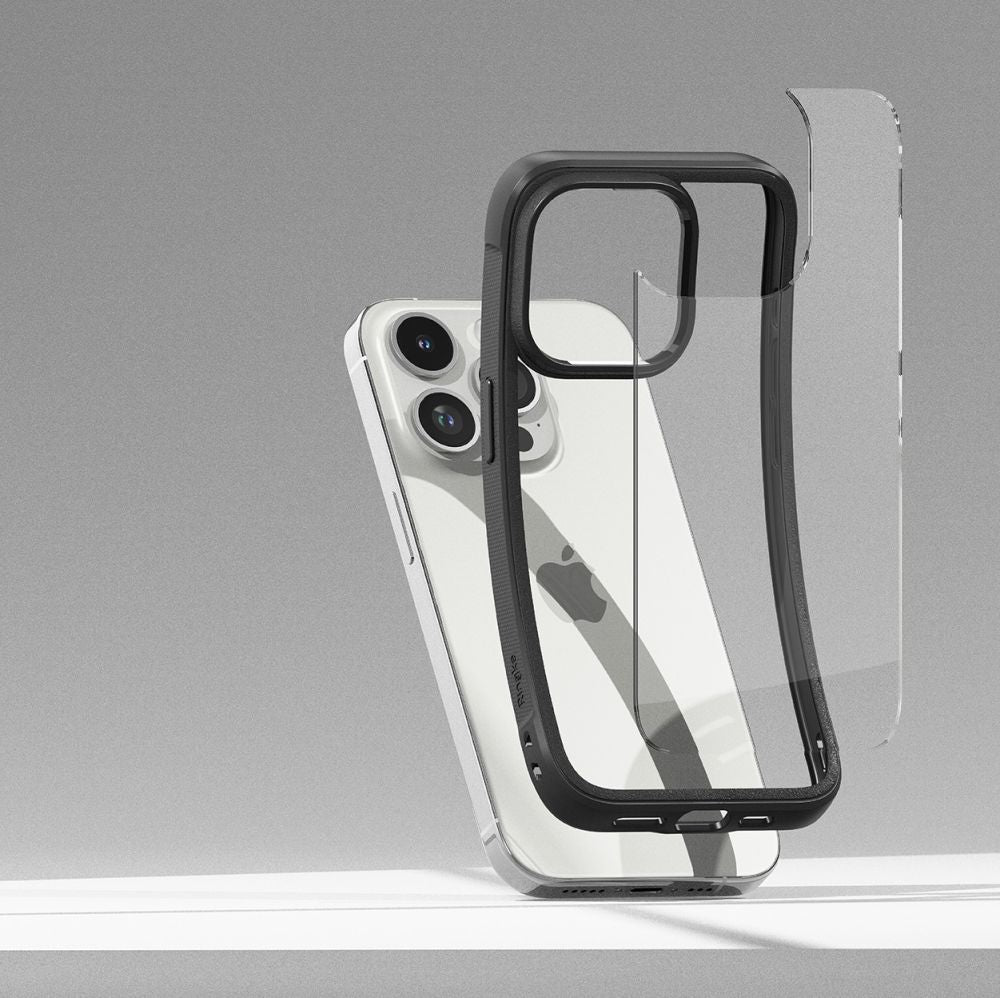 Ringke iPhone 15 Pro Max Fusion Bold Σκληρή Θήκη με Πλαίσιο Σιλικόνης - Black / Διάφανη