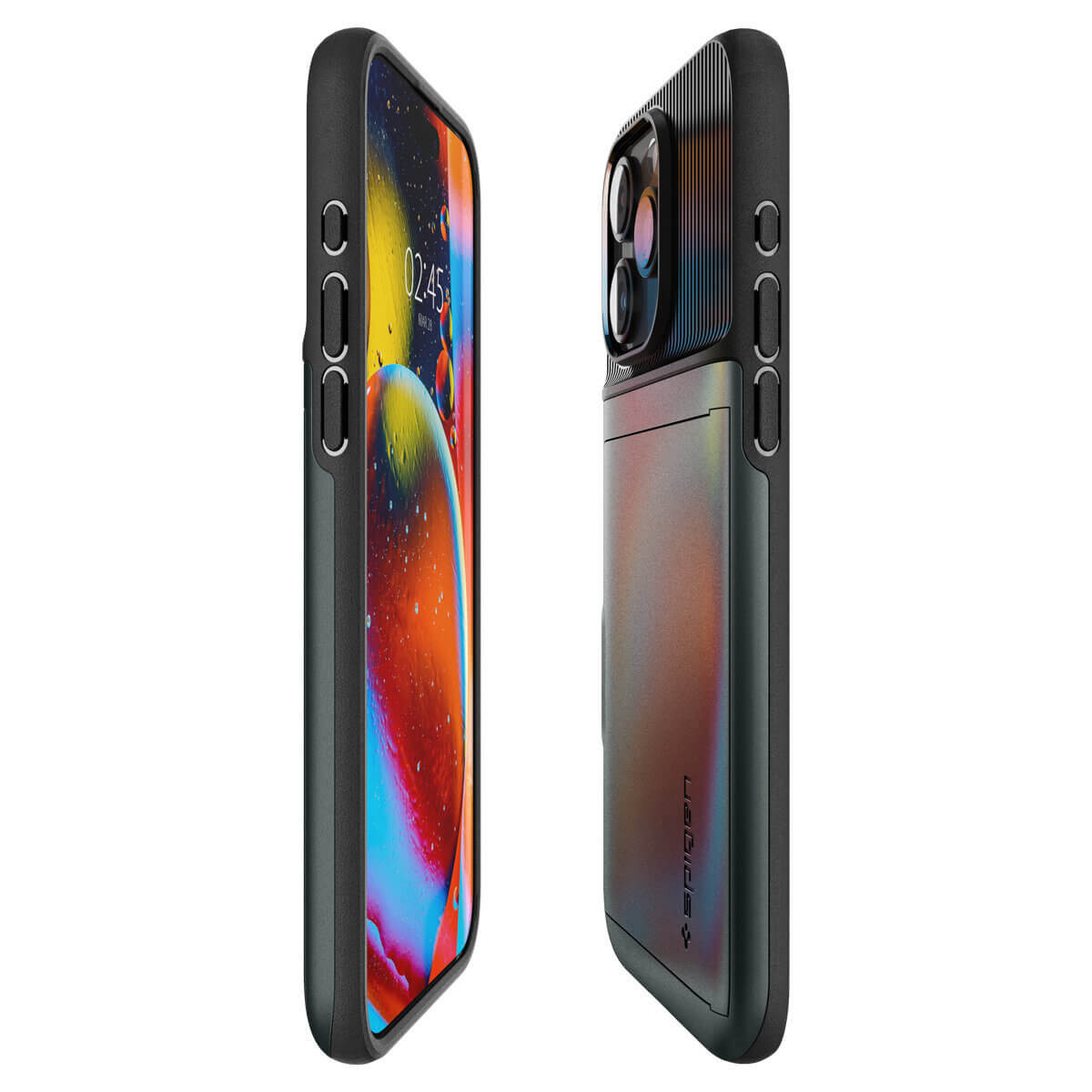 Spigen iPhone 15 Pro Slim Armor CS Σκληρή Θήκη - Abyss Green