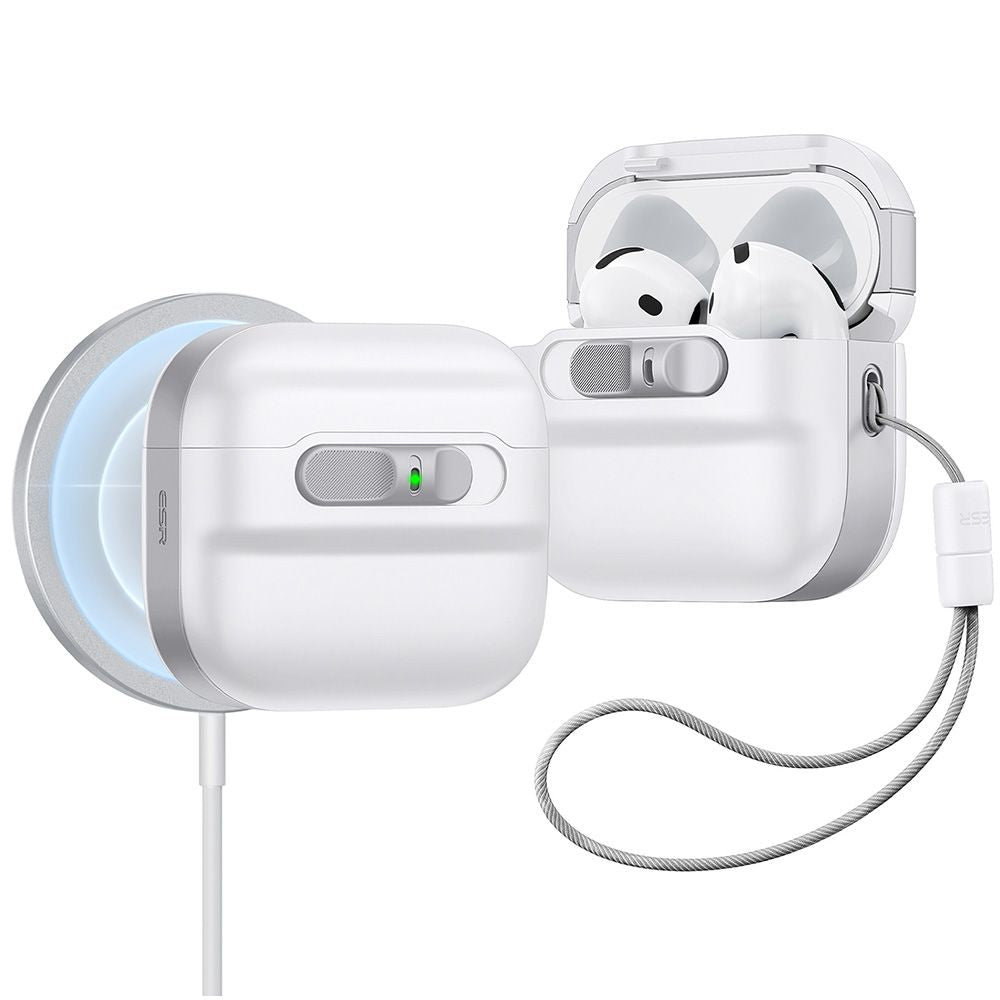 ESR AirPods 4 Θήκη από Σκληρό Πλαστικό με MagSafe - Pulse Halolock - White