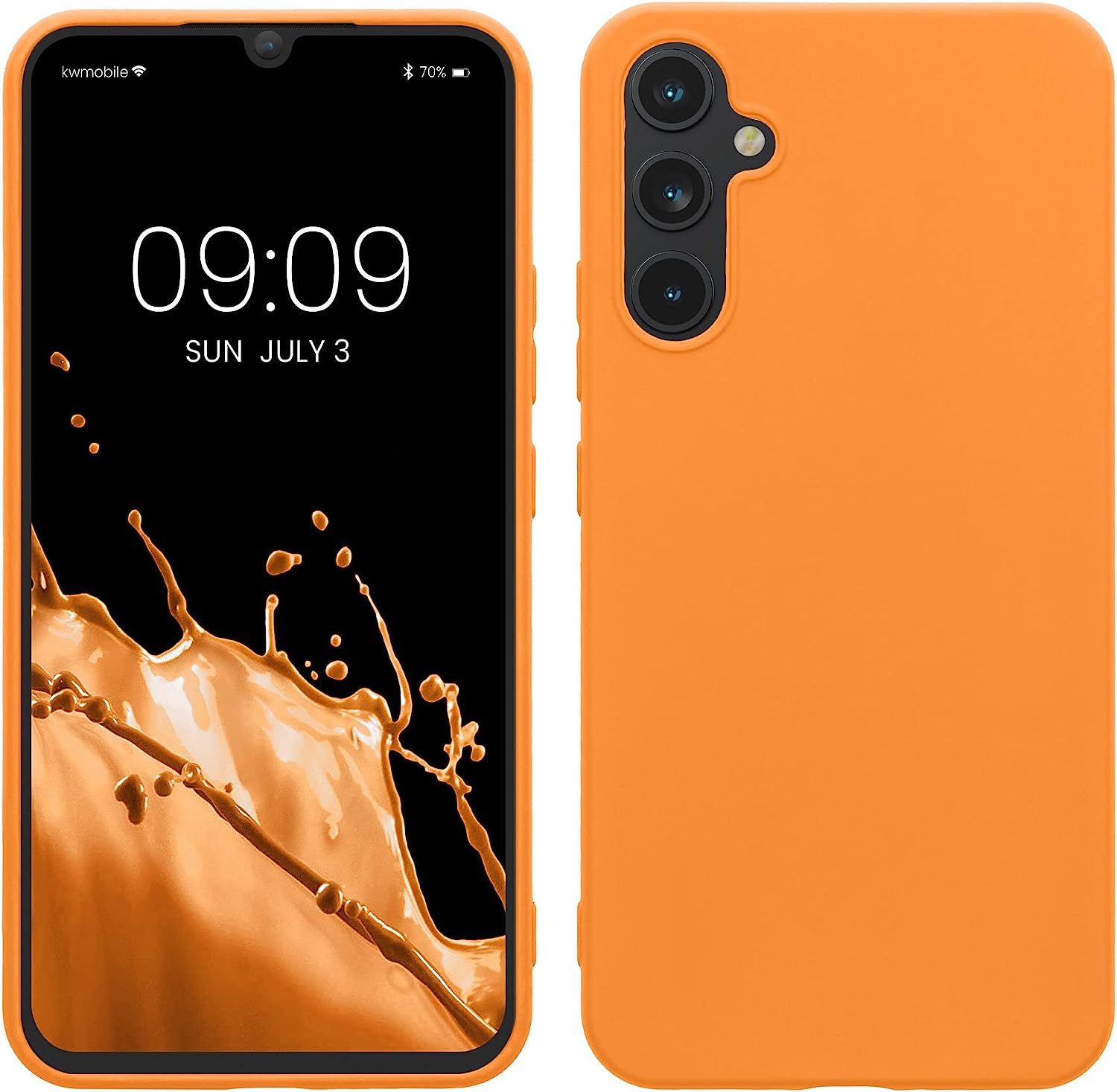 KW Samsung Galaxy A34 5G Θήκη Σιλικόνης TPU - Fruity Orange - 60809.150