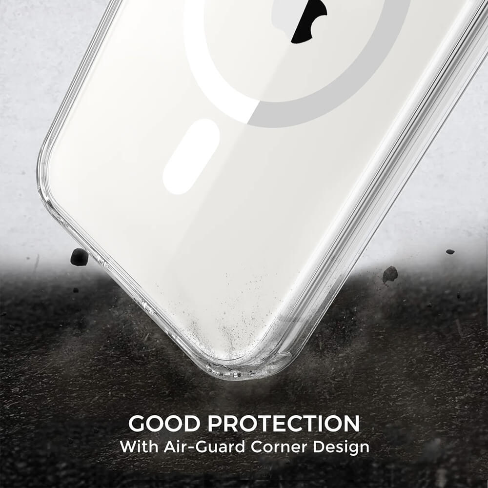 Techsuit iPhone 15 Pro Max - MagSafe Pro - Σκληρή Θήκη με Πλαίσιο Σιλικόνης - Transparent