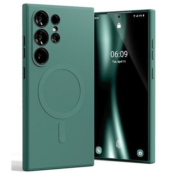 Mercury Samsung Galaxy S24 Ultra Semi - Silicone Magsafe Θήκη Σιλικόνης TPU - Green