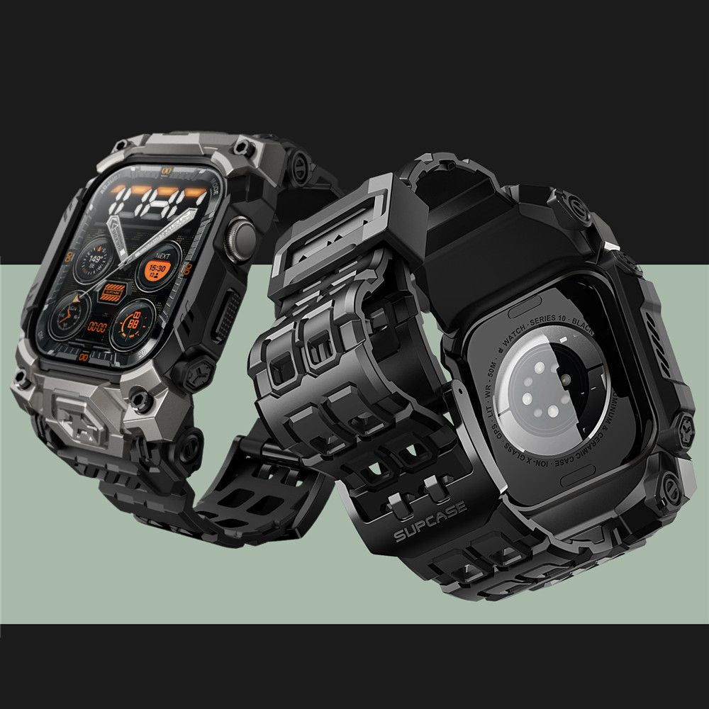 Supcase Λουράκι Apple Watch 10/11 - 46mm Unicorn Beetle Ore Pro Version Λουράκι με Θήκη Προστασίας - Black