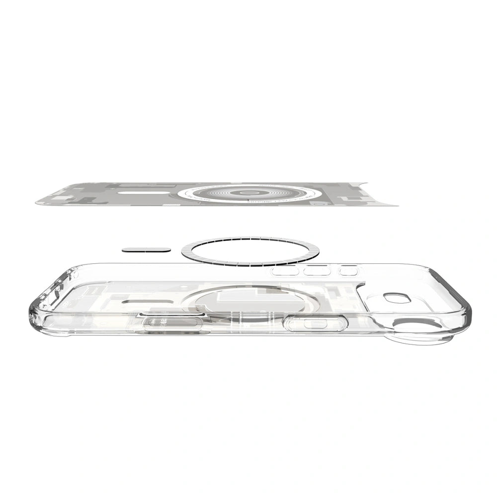 Spigen iPhone Air - Ultra Hybrid Mag - Σκληρή Θήκη με Πλαίσιο Σιλικόνης Και MagSafe - Zero One Natural Titanium