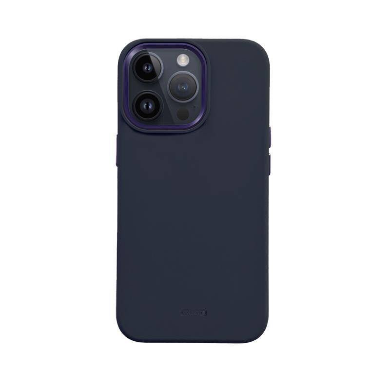 Crong iPhone 15 Pro Max Color Cover Lux Magnetic - Θήκη Σιλικόνης με MagSafe - Navy Blue