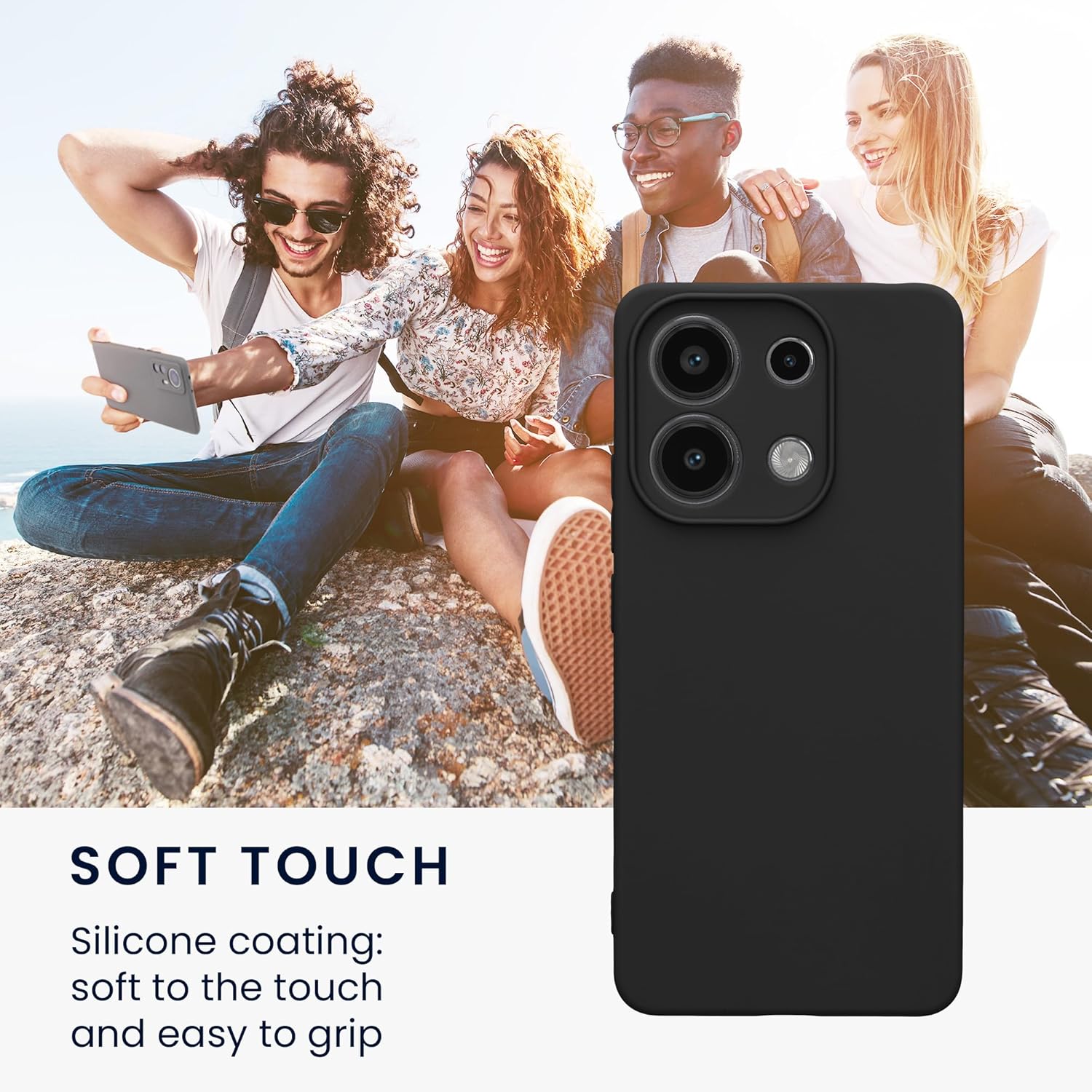 KW Xiaomi Redmi Note 13 Pro 4G Θήκη Σιλικόνης TPU - Matte Black