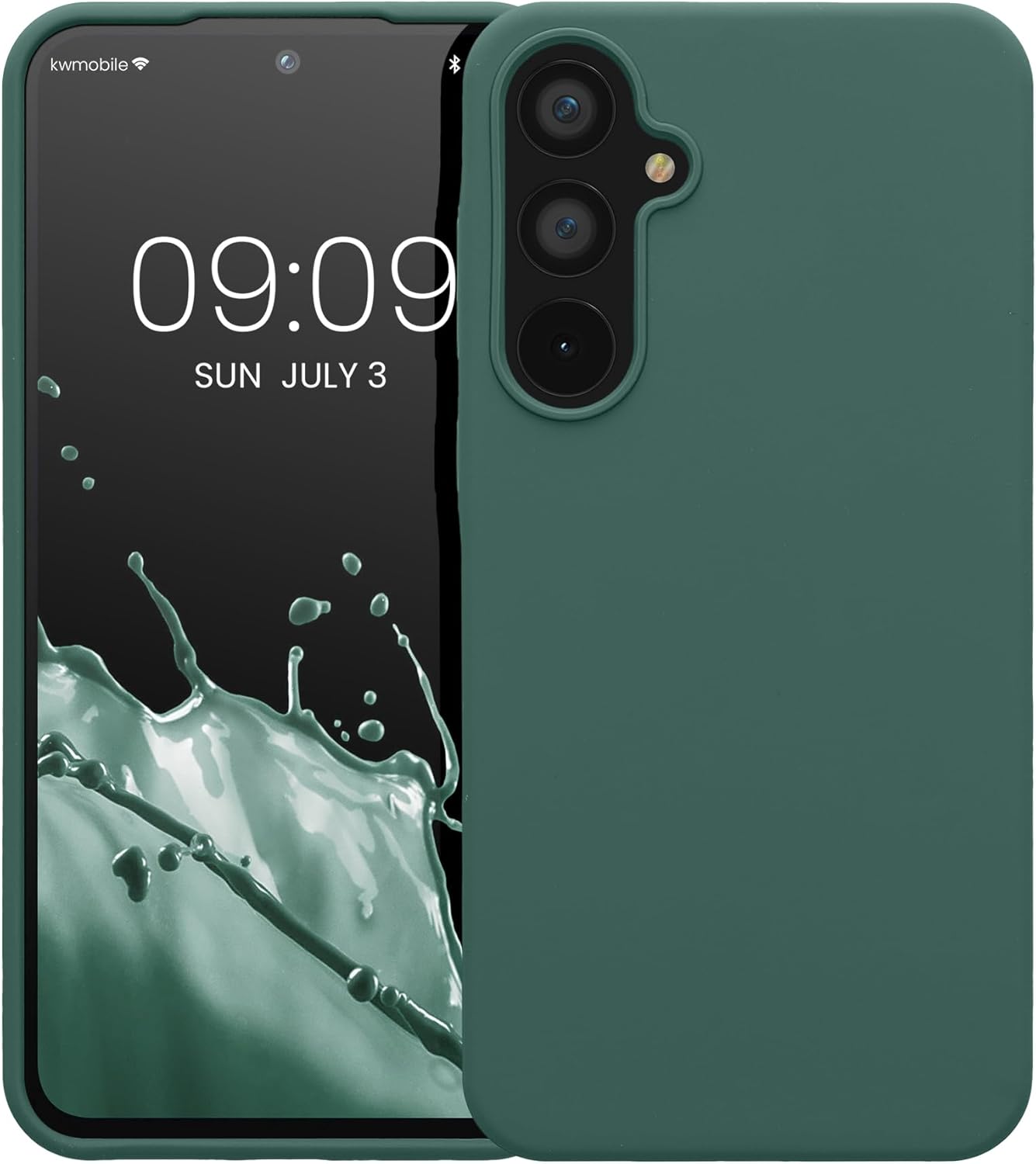 KW Samsung Galaxy A55 5G Θήκη Σιλικόνης Rubberized TPU - Forest Green