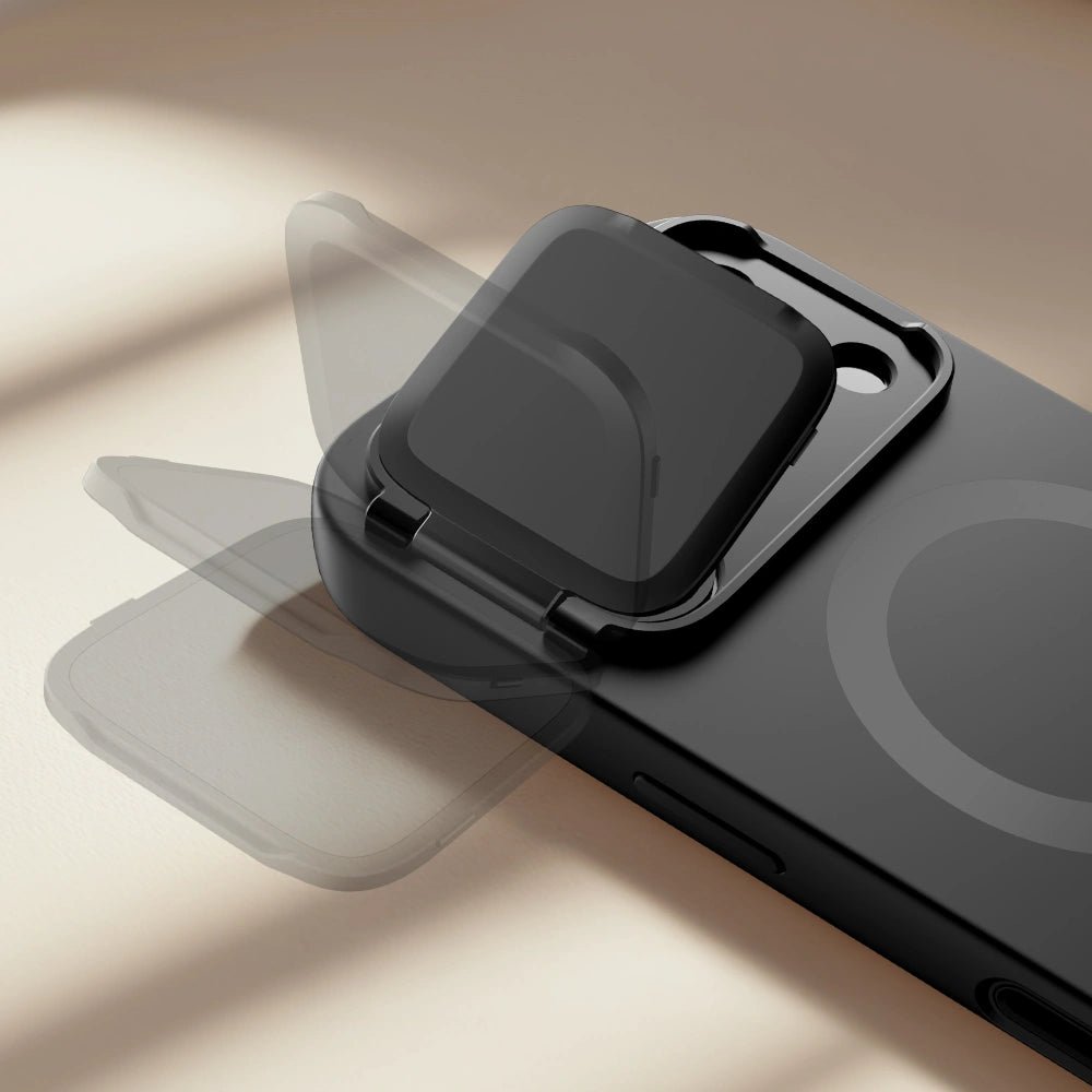 Tech - Protect iPhone 17 Pro - Kevlar Aura MagSafe - Σκληρή Θήκη με Ανοιγόμενο Κάλυμμα Κάμερας και Stand - Black
